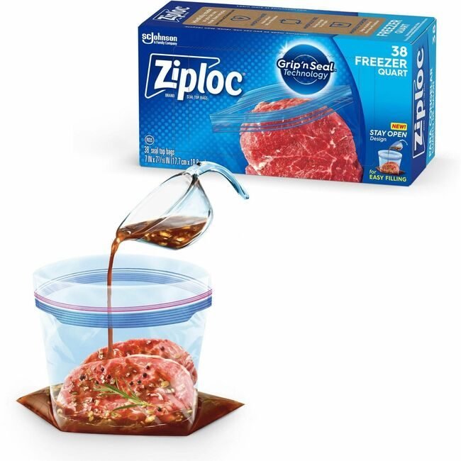 SC Johnson Professional Bag Frzr Quart Zplc 38BG SJN351177CT
