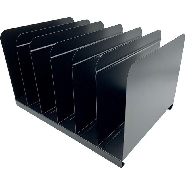 Huron BOOK RACK 6 SLOT Black HURHASZ0164