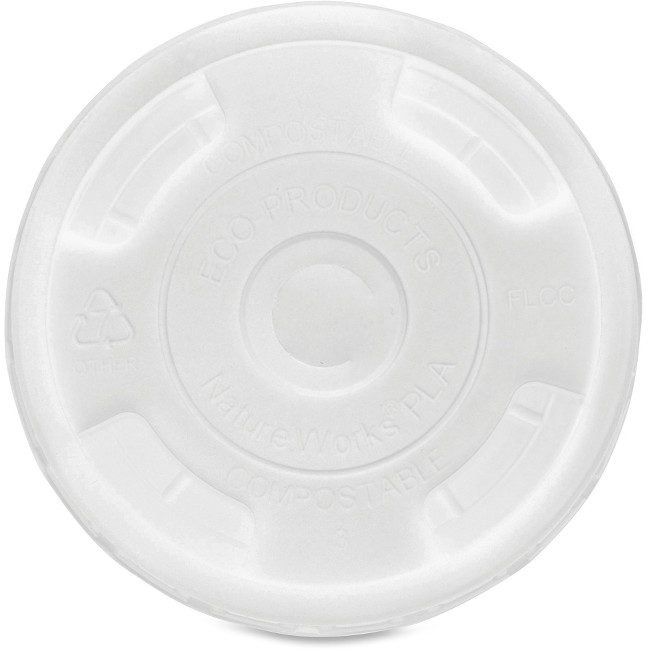Eco-Products Lid Cup Cold Flat Pla Clear ECOEPFLCC
