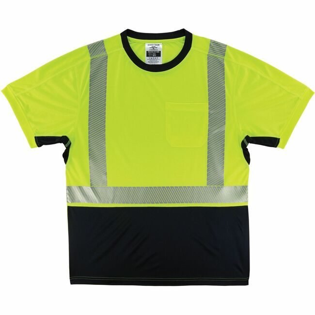 Ergodyne Shirt Work Hi-Vis Lime 2X EGO23506