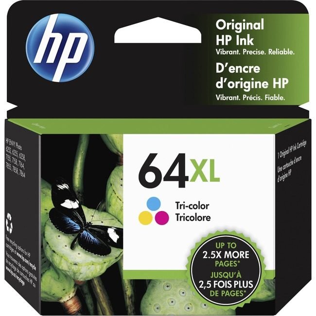 HP Inc. / Hewlett-Packard Crtdg Ink 64 Tricolor Xl HEWN9J91AN