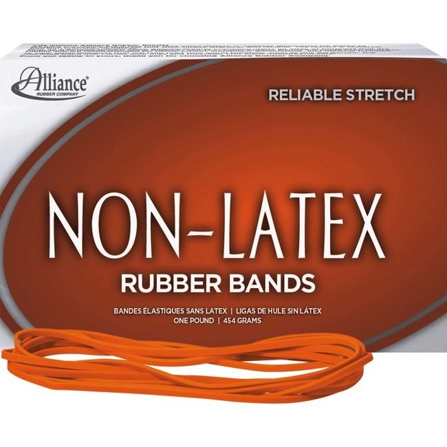 Alliance Rubber Company Rubberbands #117B 1LB Ornge ALL37176