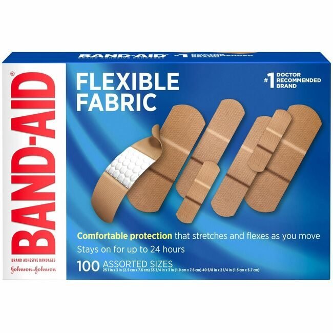 Kenvue / Johnson & consumer brands Aveeno / Neosporin / product-specific Bandages Flex Fabric 100