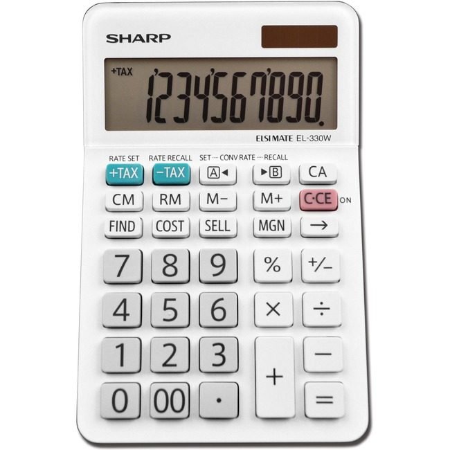 Sharp Electronics Calc Desktop 10-DIGIT We SHREL-330WB