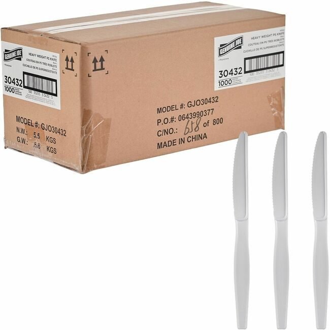 Genuine Joe Knife Hw Ps White GJO30432