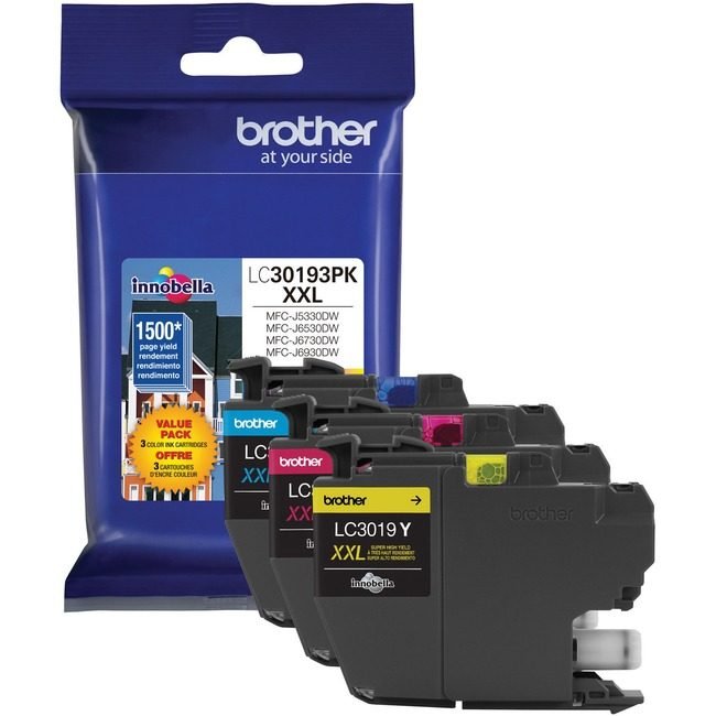 Brother International Crtdg Ink XXL C M Y BRTLC30193PK