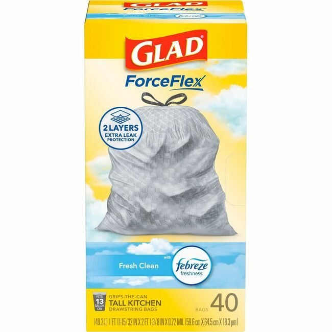 The Clorox Company CloroxPro / Bag Trash Kitchn 13GAL 40 Count CLO78361
