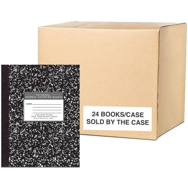 Roaring Spring Paper Products Marble Comp Black 20# Clg ROA77461CS