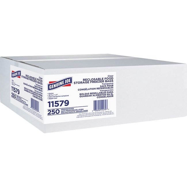 Genuine Joe Bag Freezer 1 GAL Reclose GJO11579