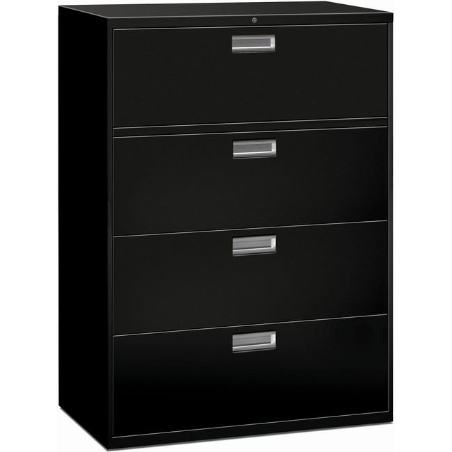 The HON Company File Lat 4DRW 42"-W/LOCK Black HON694L-P