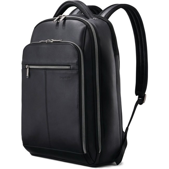 Samsonite Backpack Leather Black SML126037-1041