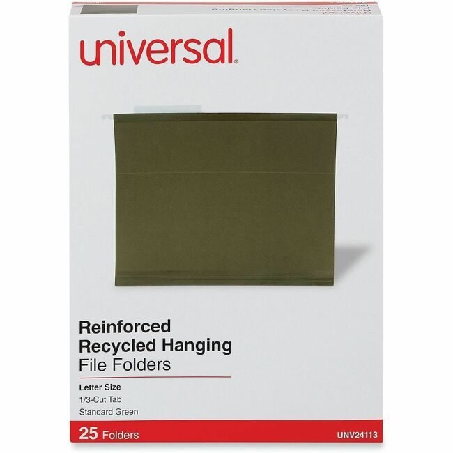 Universal Office Products Folder Hang Renfcd Letter Green UNV24113