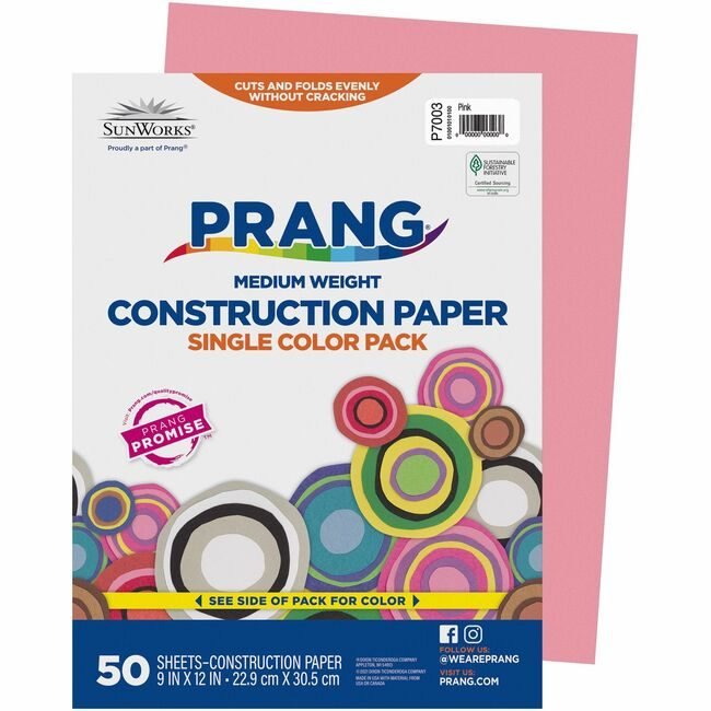 Pacon Corporation Paper Constrc 9X12 Pack 50SH PAC7003