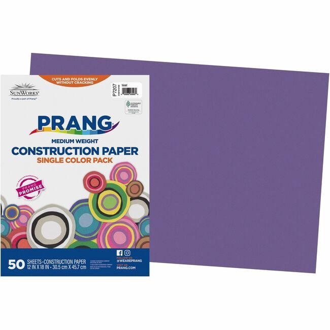 Pacon Corporation Paper Constrc 12X18 Vt 50SH PAC7207