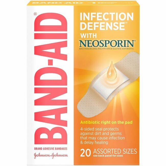 Kenvue / Johnson & consumer brands Aveeno / Neosporin / product-specific Bandages Antibiotic 20 JOJ5570