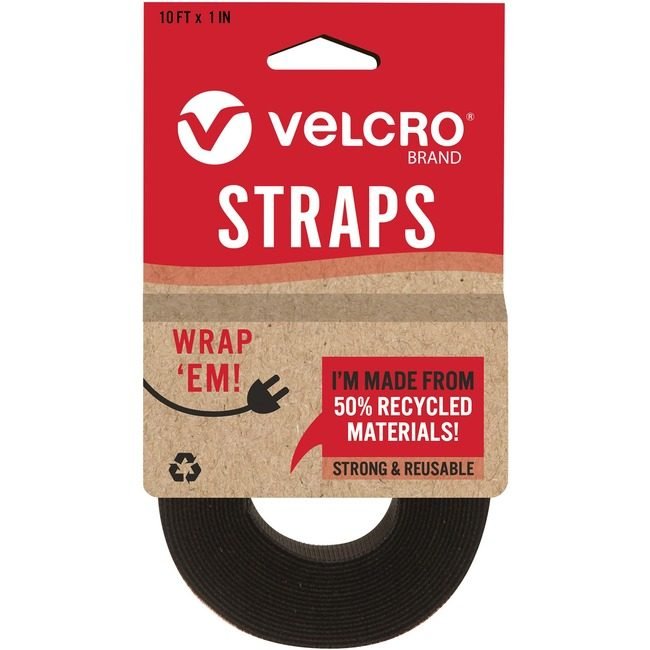 Velcro Companies Brand Strap Eco 10X1" Black VEK30188