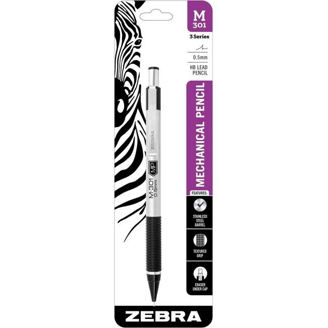Zebra Pen Corporation Pencil Mech .5MM M301 Black ZEB54011
