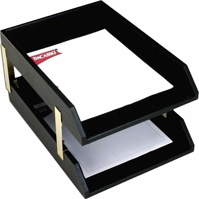 Dacasso Trays Lthr Double Legal Gd DACA1021
