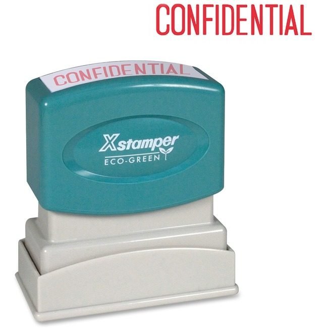 Shachihata / Xstamper Stamp Preink Confidntial Red XST1130