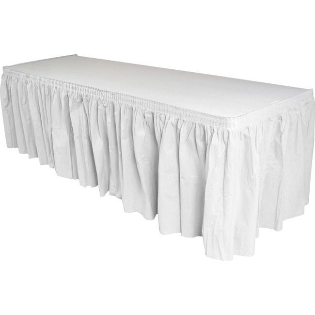 Genuine Joe Skirting Table White GJO11915CT