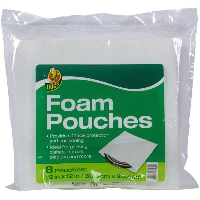 Shurtape Technologies Duck Brand Pouch Foam 12X12 8 Pack DUC284867