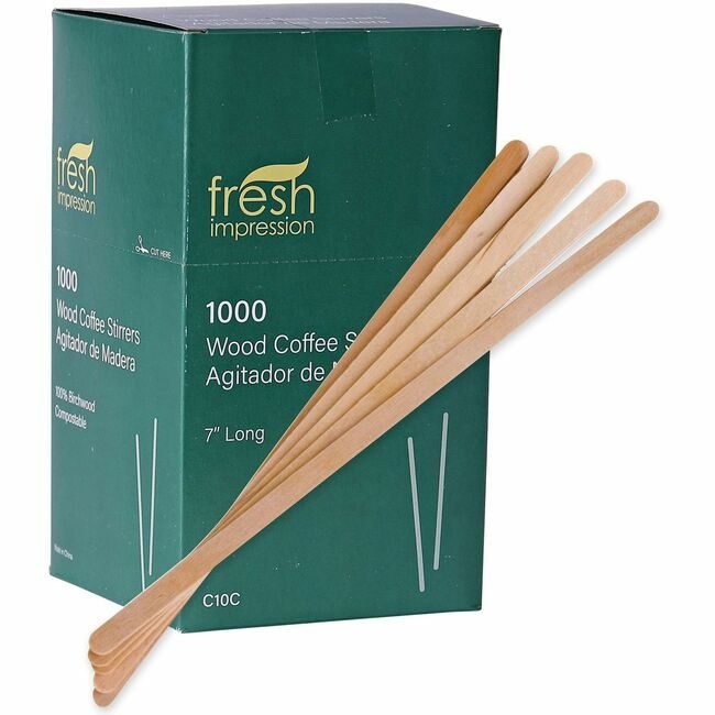 Eco-Products Stick Stir Wood 7" ECONT-ST-C10C