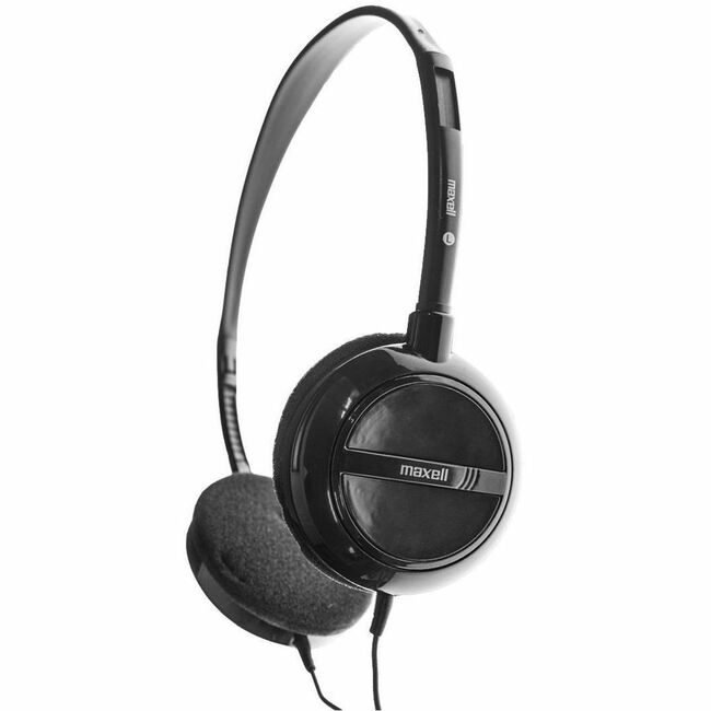Maxell Headphone Mic Wire HP200 Black MAX199929