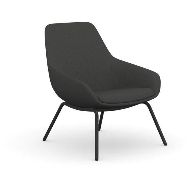 9to5 Seating Chair Lng Fbr 27" Gy/Blk NTF9101LGBFDO