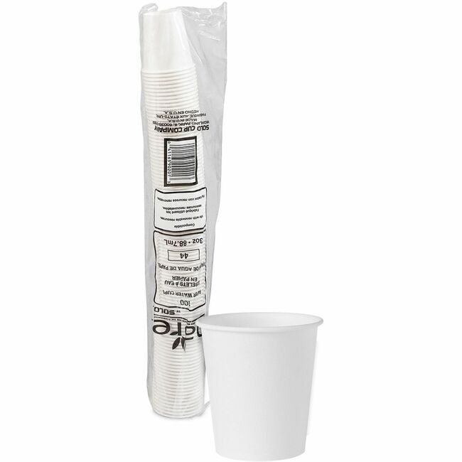 Dart Container Corporation Solo Cup Water Flat Bottom 3OZ SCC442050