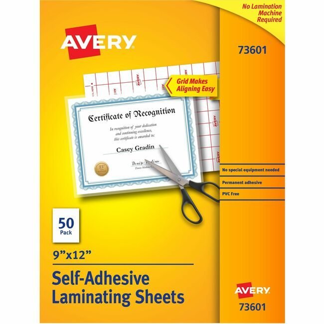 Avery Products Corporation Sheets Laminating Slfadhsv AVE73601