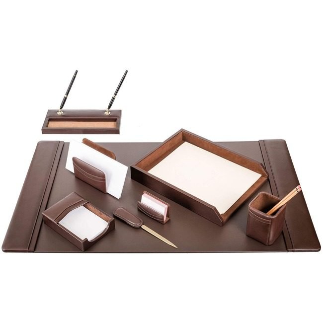 Dacasso Dsk St Lthr Bn 8PC DACD3412