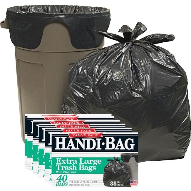 Berry Global Liner 33GAL 40/BX Black WBIHAB6FTL40CT
