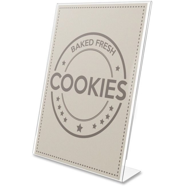 Deflecto Holder Sign Antglr Prtrait DEF879701