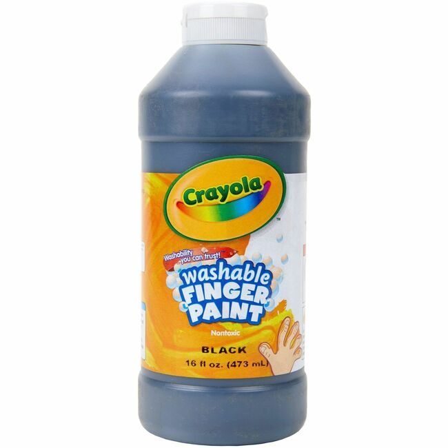 Crayola LLC Paint Fngr Wshble Black 16OZ CYO55-1316-051