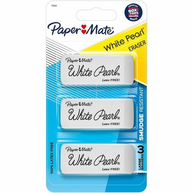 Newell Brands Paper Mate Eraser Whitepearl 3 Count PAP2207845