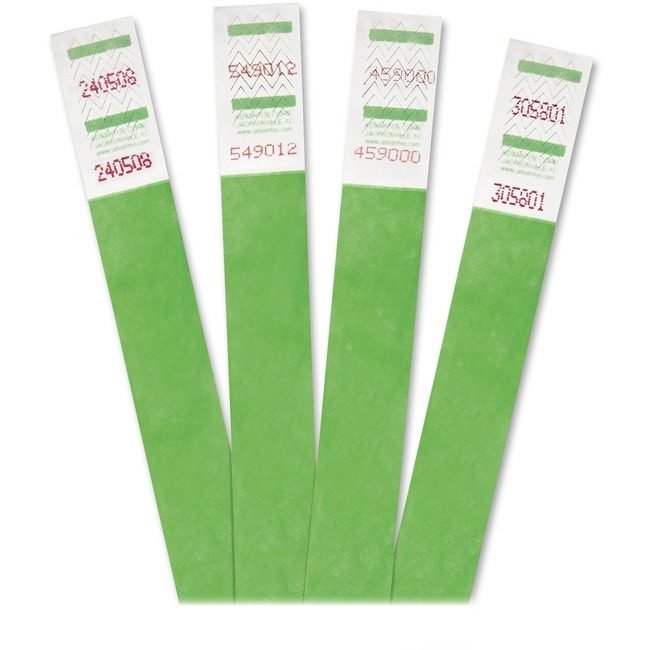 Advantus Corporation Lanyards Wristband 5CPK Green AVT75511