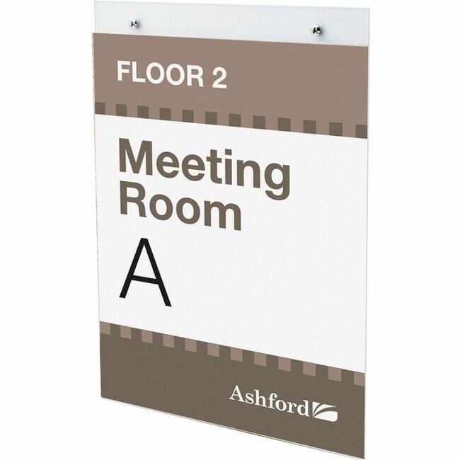 Deflecto Holder Sign Wall Letter Clear Prt DEF68201