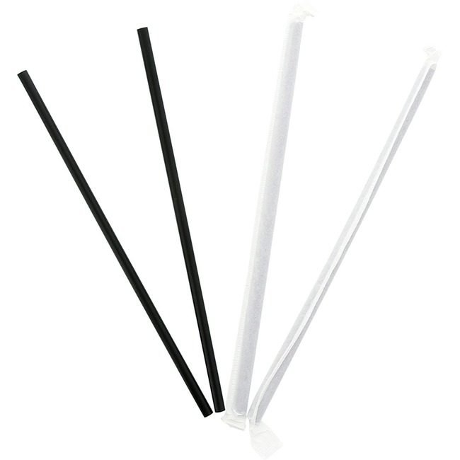 Southeastern Paper Group SEPG Straw Wrapped 7.75" Black EGS600228