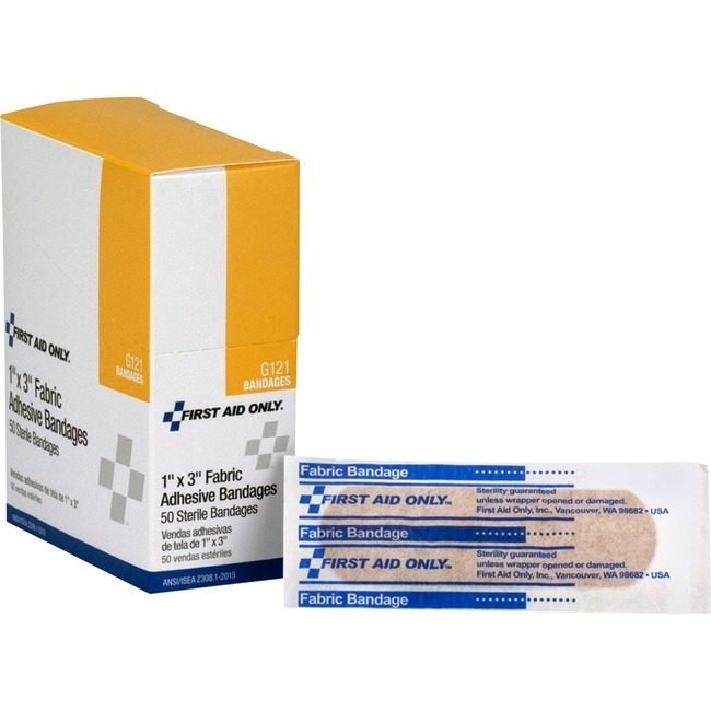 Acme United Corporation First Aid Only Bandages Fabric 1X3 50/BX FAOG121