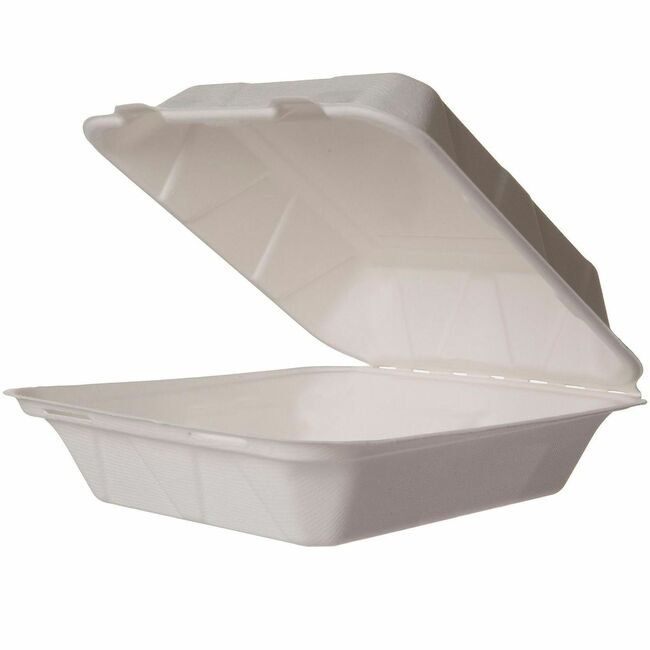 Vegware Clamshell Nat Fiber 8" 200C VEGVWHC81NFA