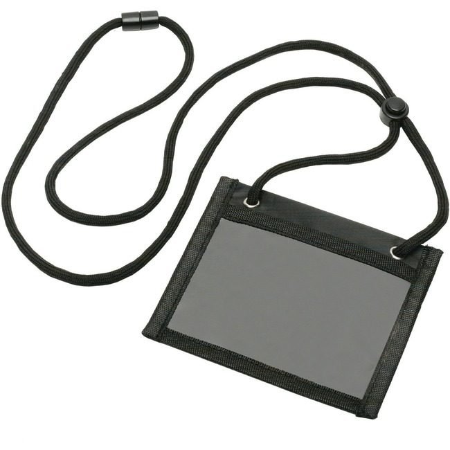 SKU-LEVEL VERIFICATION REQUIRED Holder Cred Lanyrd Black NSN6926542