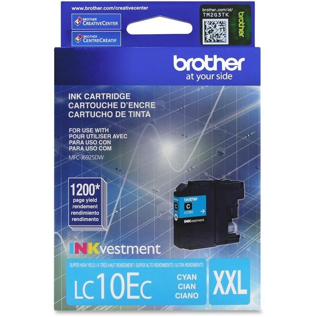 Brother International Crtdg Ink Cyn XXL BRTLC10EC