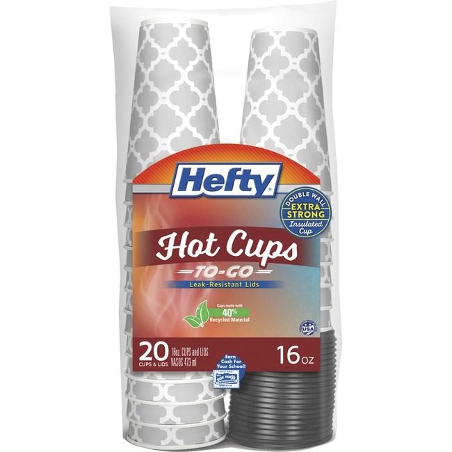 Hefty / Reynolds Reynolds Consumer Products Hefty / Cup Hot W/Lid 16OZ RFPC20016