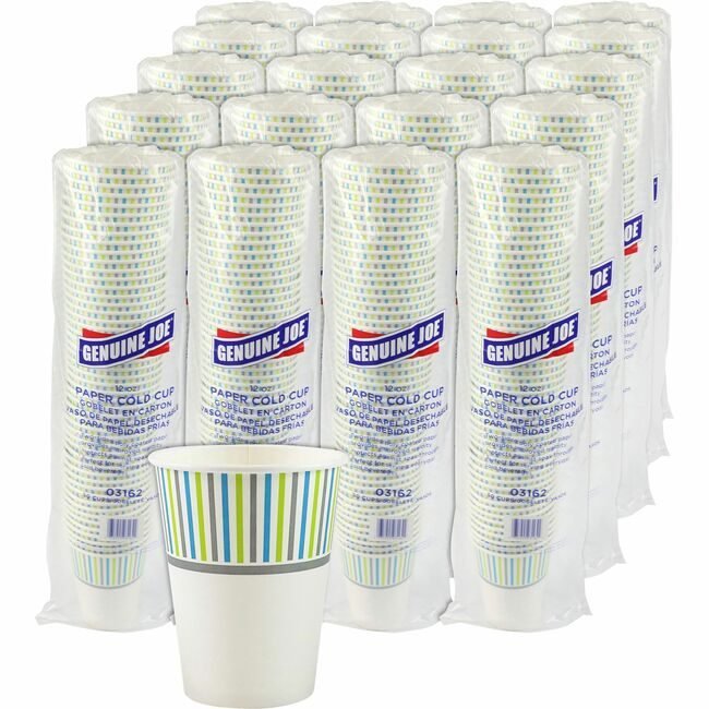Genuine Joe Cup Cold Paper 12OZ 50 Pack GJO03162CT