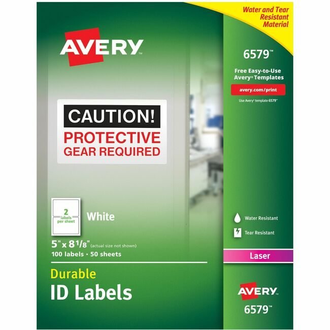 Avery Products Corporation Label Perm Laser 5X8 We 100 AVE6579