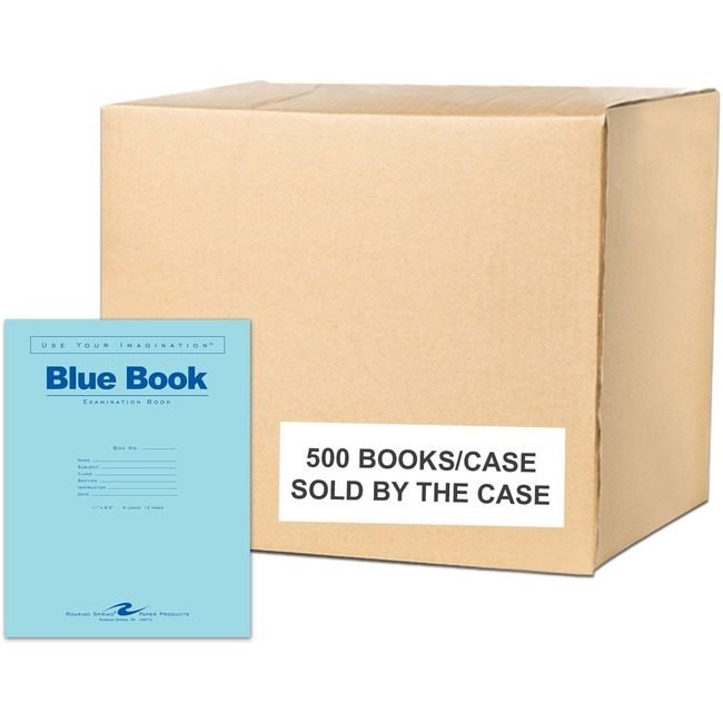 Roaring Spring Paper Products Exam Book Blue 11X8.5 6SHT ROA77516CS
