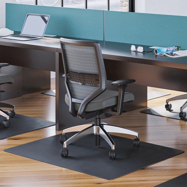 Deflecto Chair Mat 46X60 Rec Hrd Flr DEFCM21442FBLK