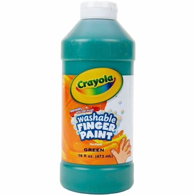 Crayola LLC Paint Fngr Wshble Green 16OZ CYO55-1316-044