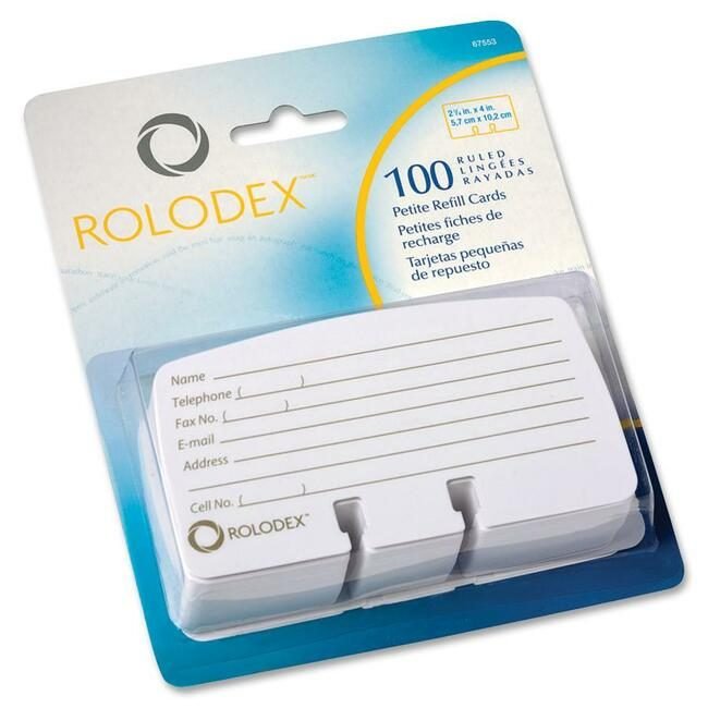 Newell Brands Rolodex Refill Rotarycard Petite We ROL67553