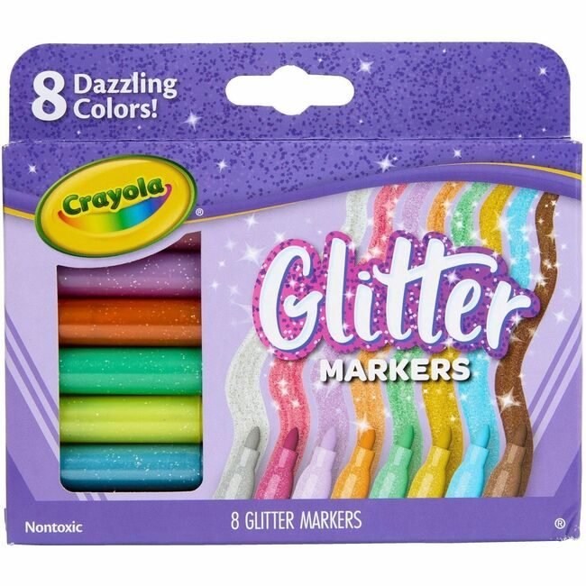 Crayola LLC Mkr 8CT GLITTER CYO588643